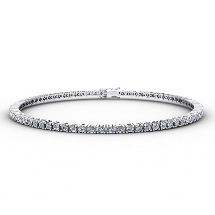 2ct 4 Claw Classic Tennis Bracelet