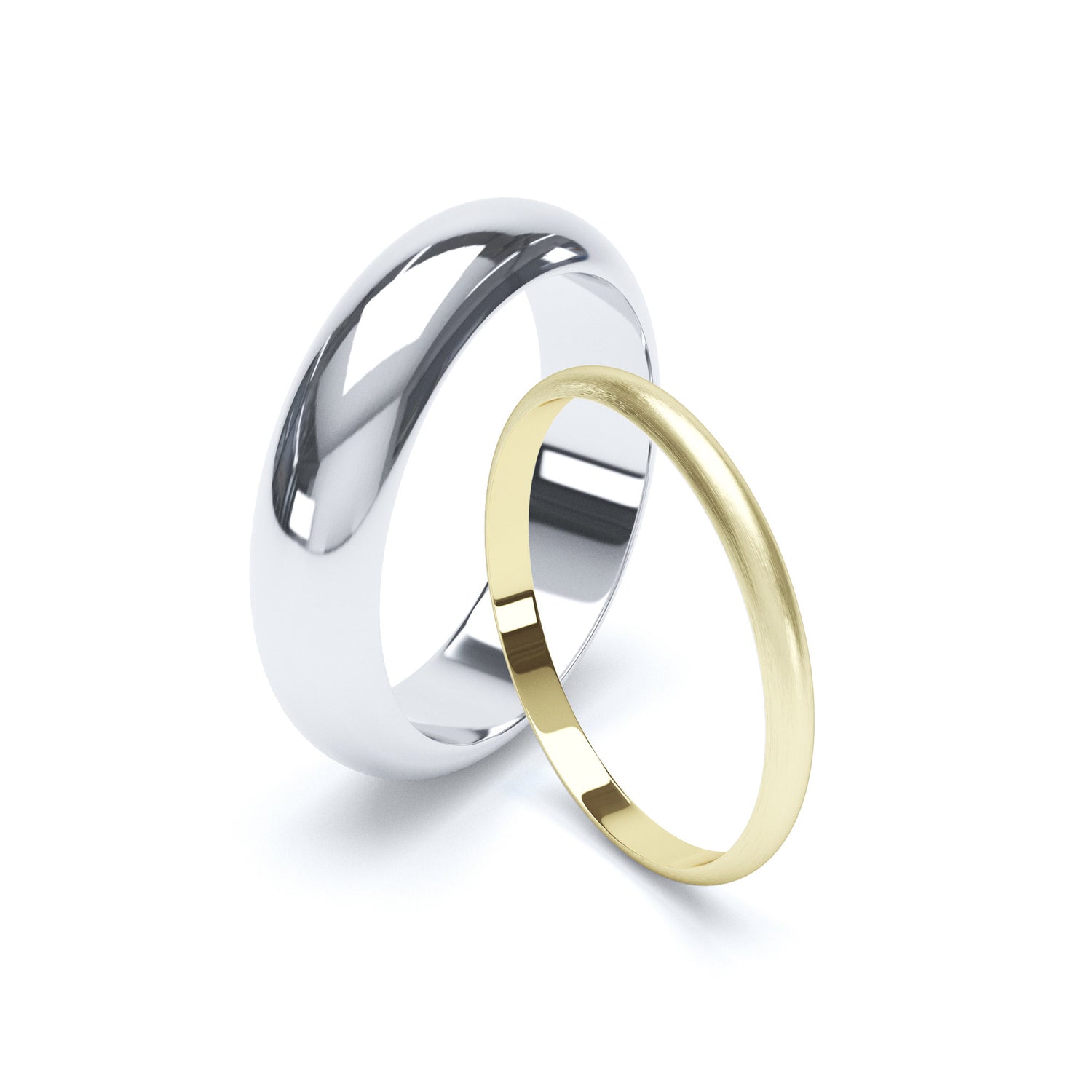 Our D Shape Wedding Bands