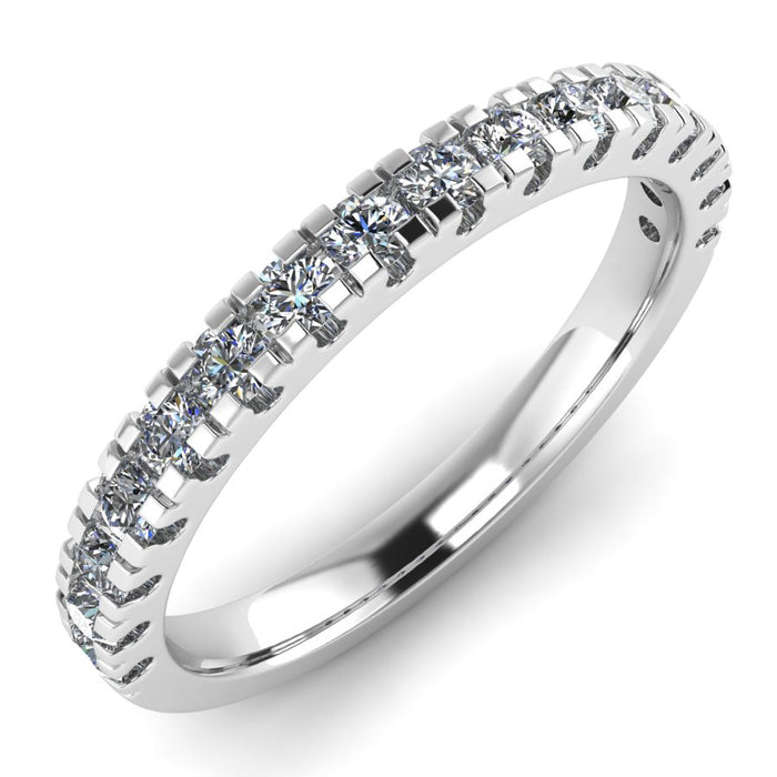 Fishtail Half Eternity Ring