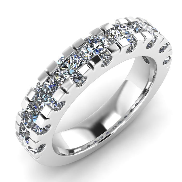 Fishtail Half Eternity Ring