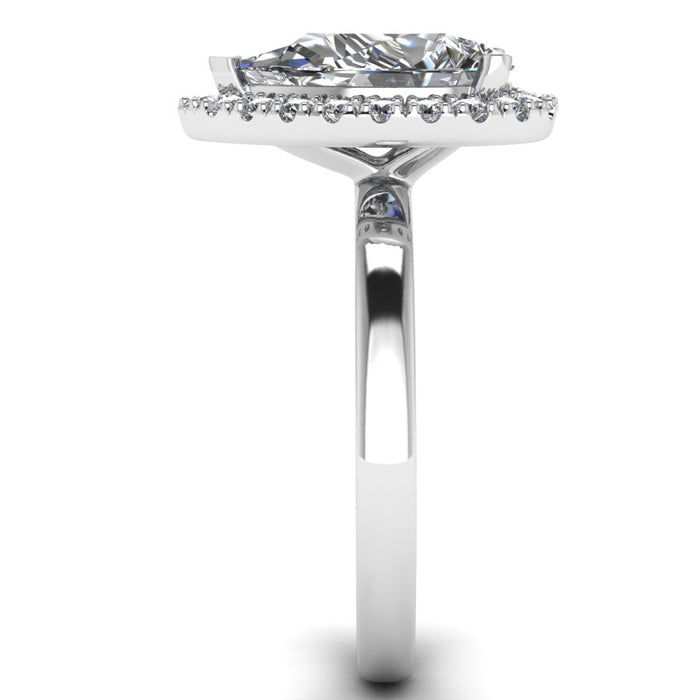 The Ophelia - Pear Halo Ring