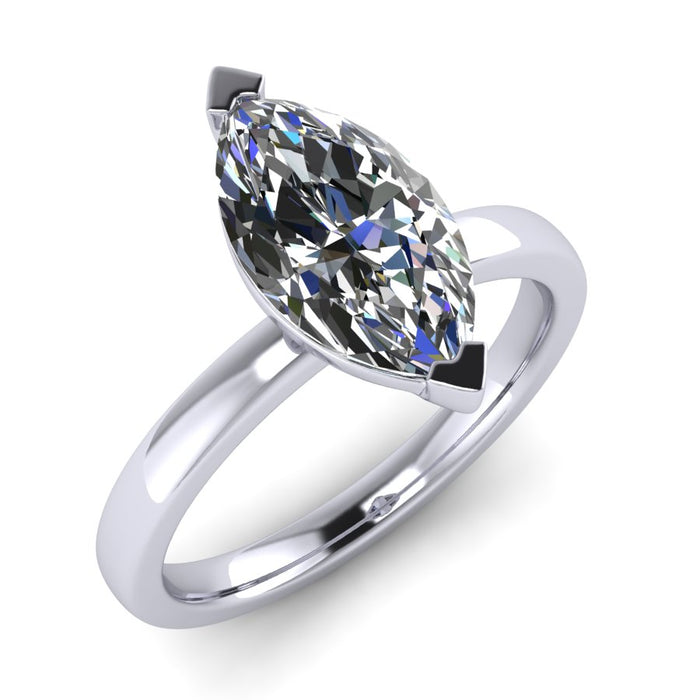 The Isolde - Marquise Solitaire Ring
