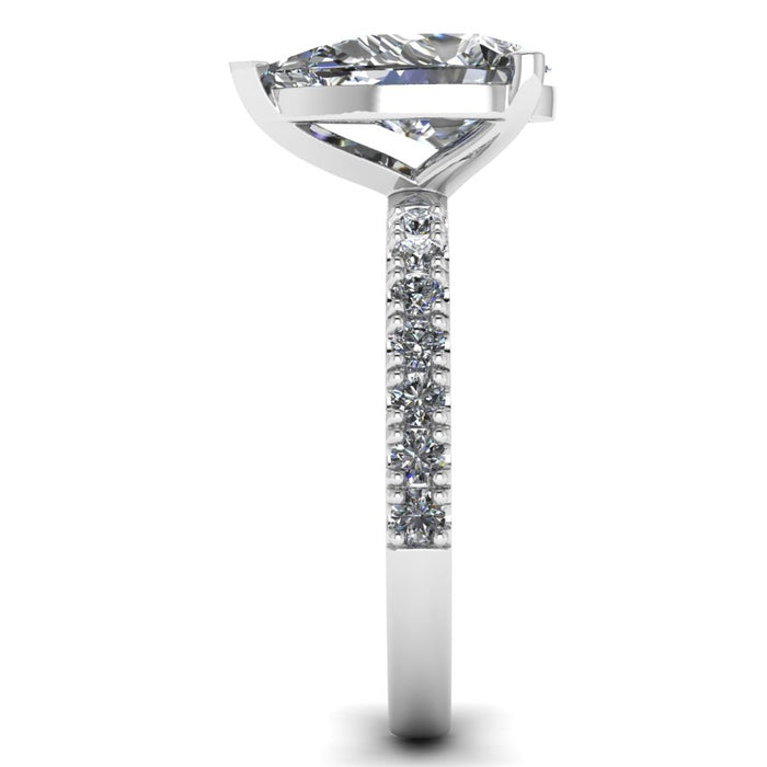 The Odessa - Pear Diamond Shoulder Ring