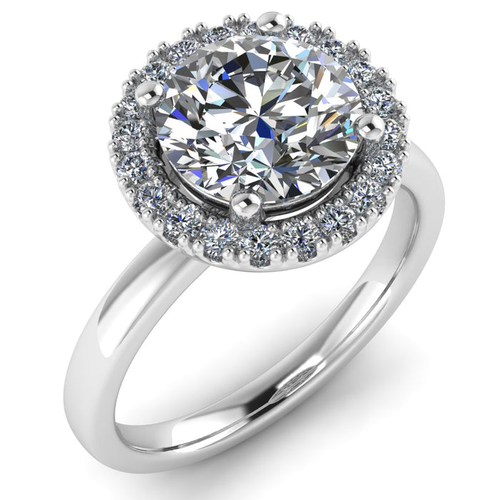 The Vespera - Round Halo Ring
