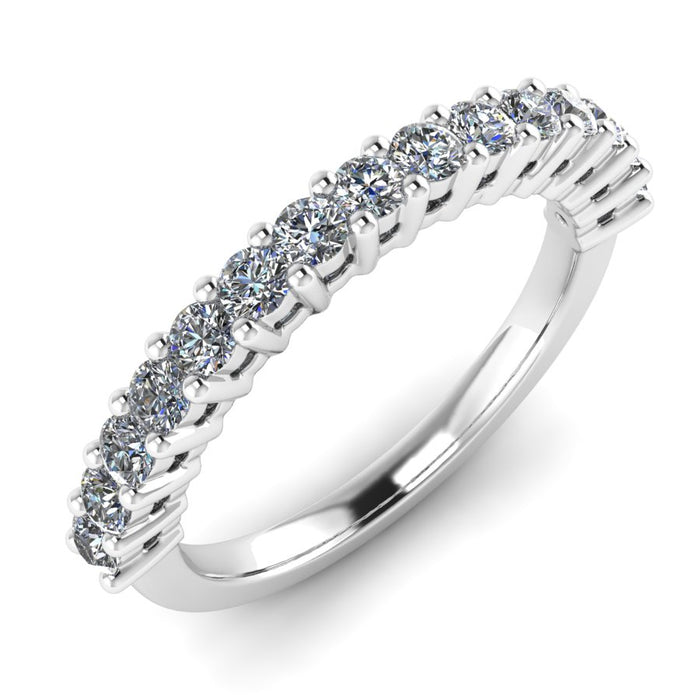 Shared Claw Half Eternity Ring