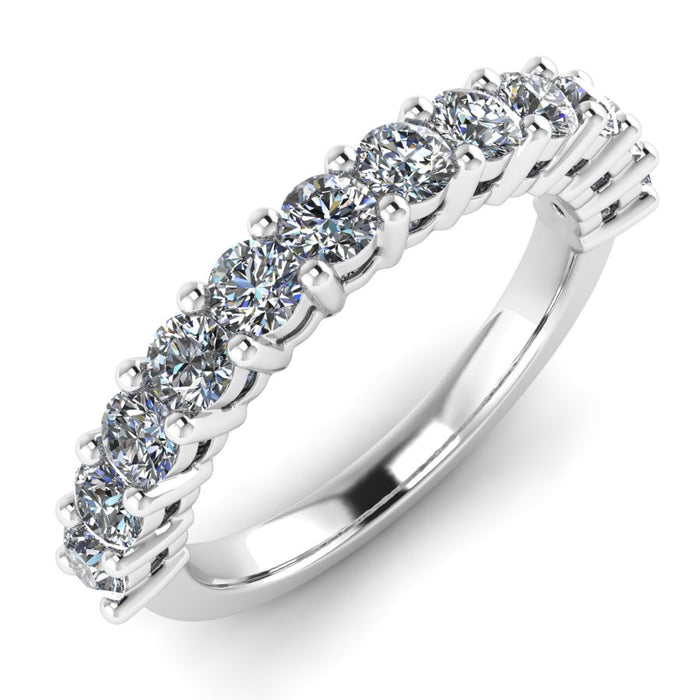 Shared Claw Half Eternity Ring