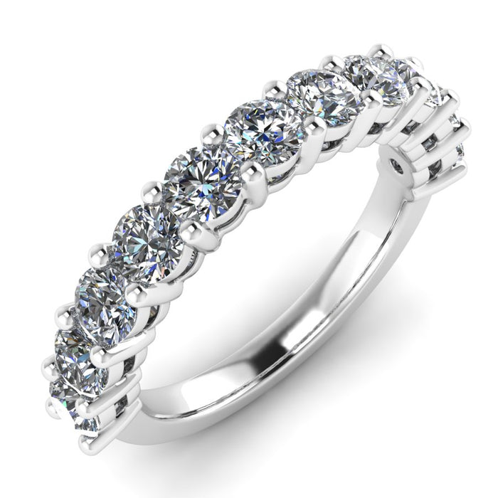 Shared Claw Half Eternity Ring