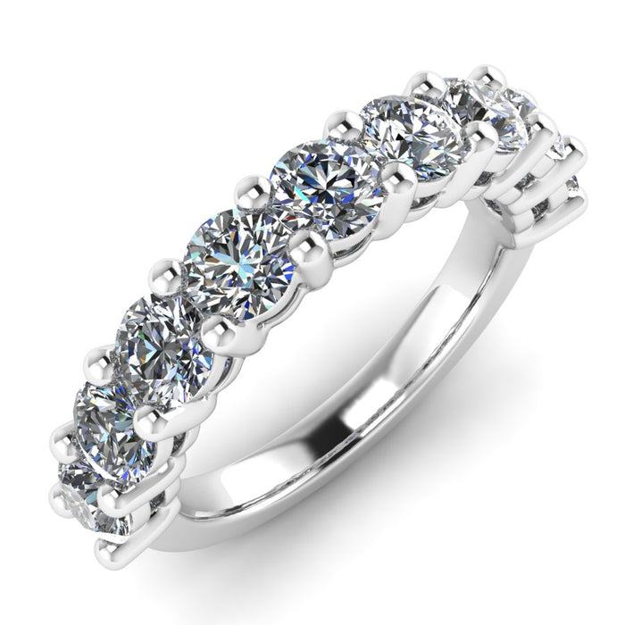 Shared Claw Half Eternity Ring