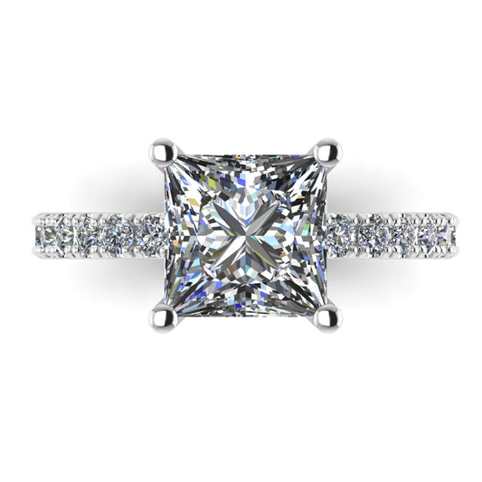 The Sabine - Princess Diamond Shoulder Ring