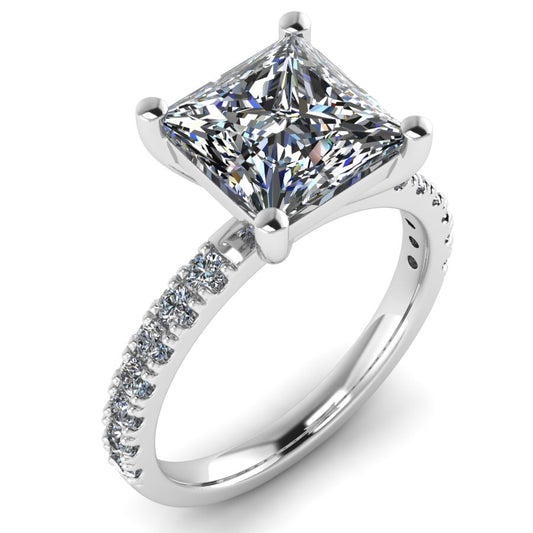 The Sabine - Princess Diamond Shoulder Ring