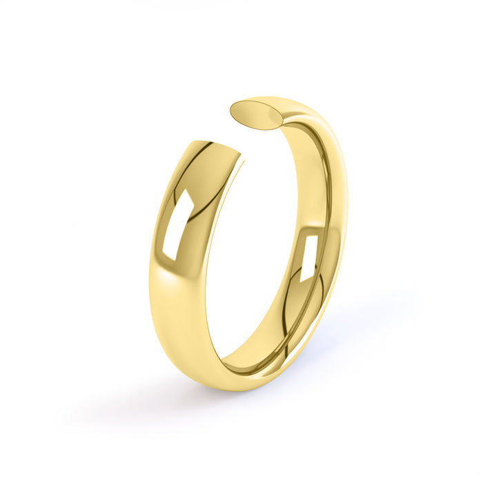 Traditional Court Profile Ladies Light Wedding Ring