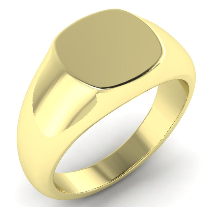 14mm Cushion Signet Ring Medium