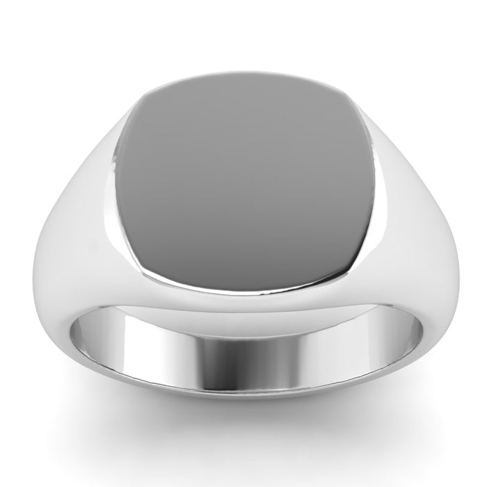 10mm Cushion Signet Ring Medium