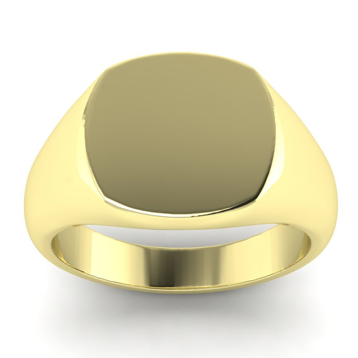 14mm Cushion Signet Ring Medium