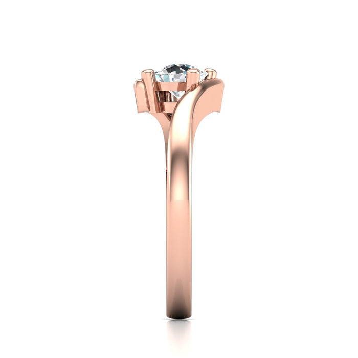 Tapered Twist Shoulder 4 Claw Solitaire