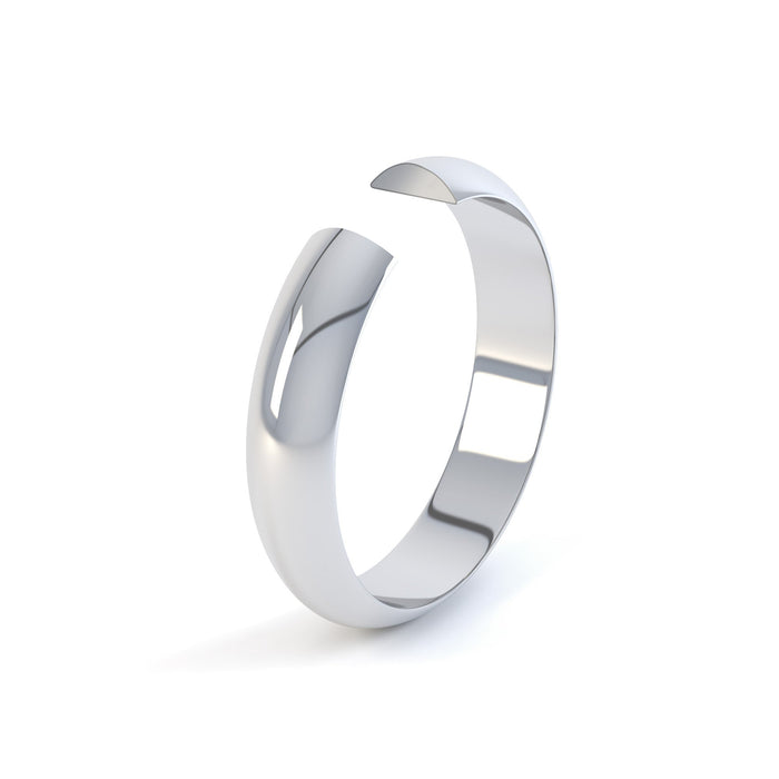 D-Shape Profile Ladies Heavy Wedding Ring