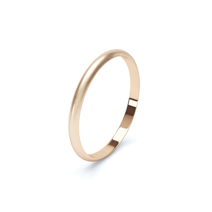 D-Shape Profile Ladies Heavy Wedding Ring