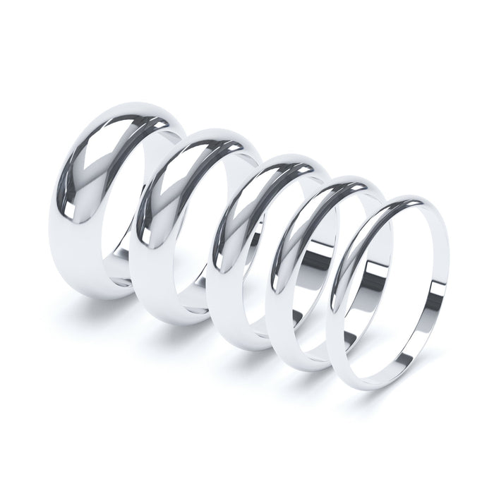 D-Shape Profile Gents Heavy Wedding Ring