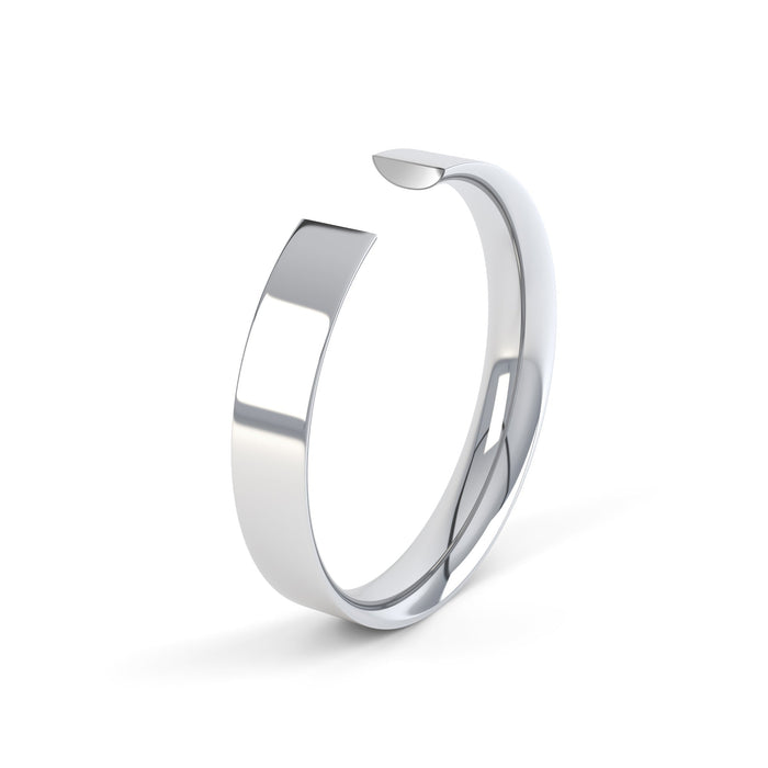 Flat Court Profile Ladies Ultra Heavy Wedding Ring