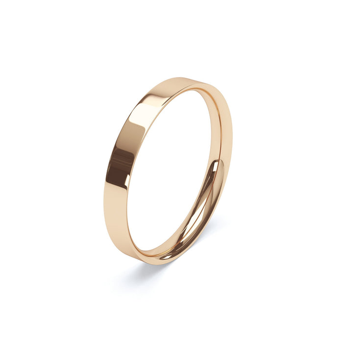 Flat Court Profile Gents Medium Wedding Ring