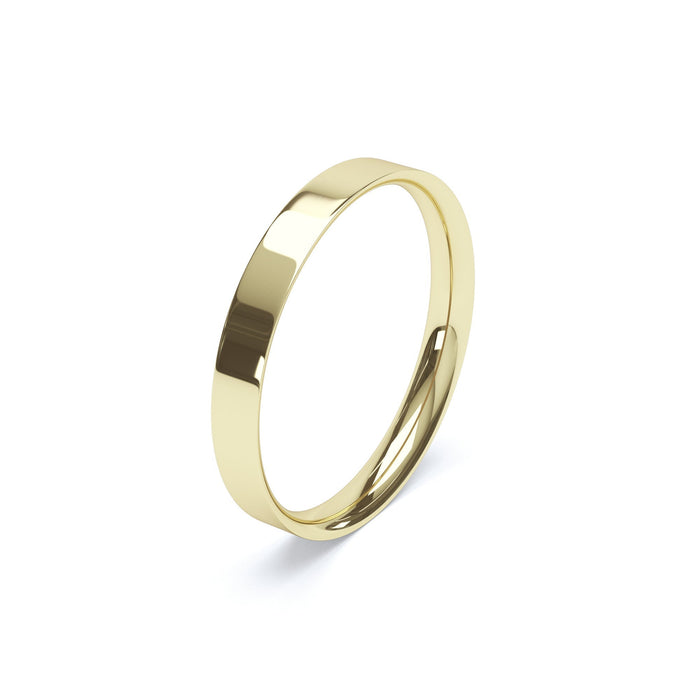 Flat Court Profile Ladies Ultra Heavy Wedding Ring