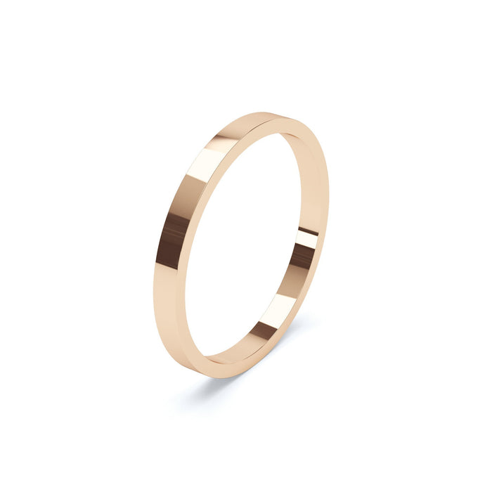 Flat Profile Gents Heavy Wedding Ring