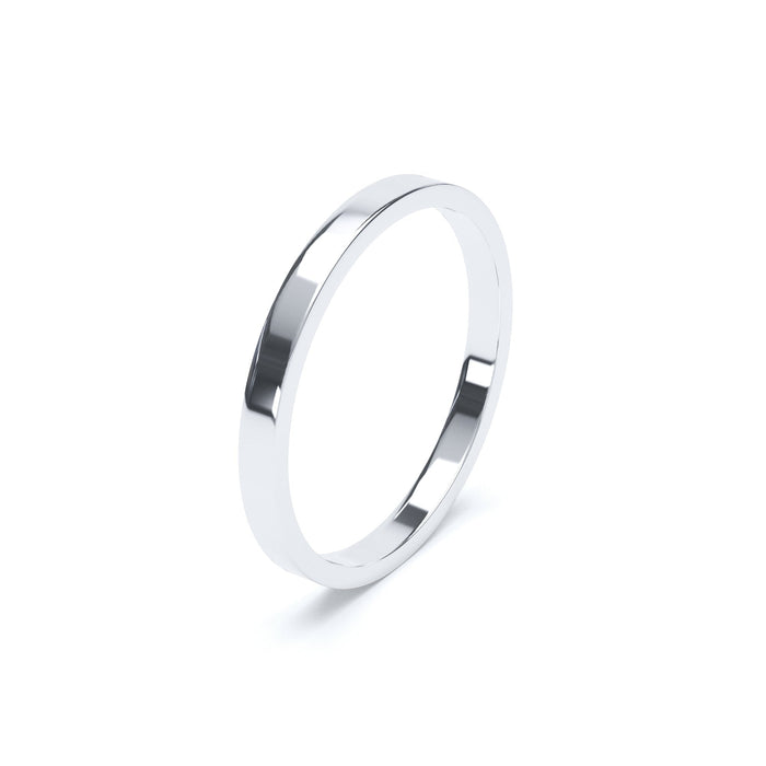 Flat Profile Gents Medium Wedding Ring