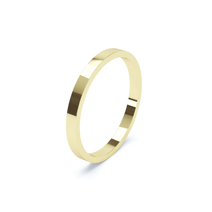 Flat Profile Gents Heavy Wedding Ring