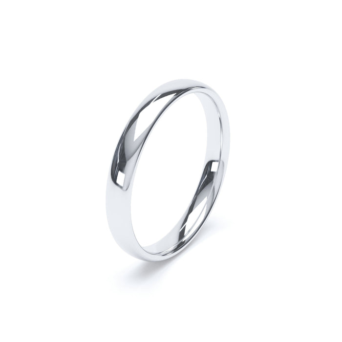 Traditional Court Profile Ladies Medium Wedding Ring