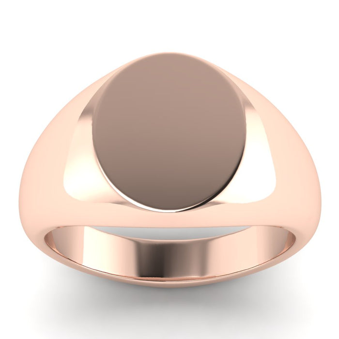 12mm Oval Signet Ring Medium