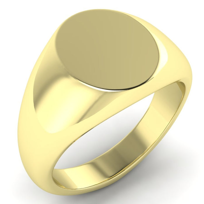 16mm Oval Signet Ring Medium