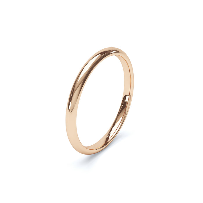 Soft Court Profile Ladies Heavy Wedding Ring