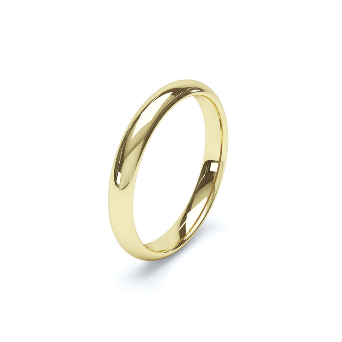 Soft Court Profile Gents Medium Wedding Ring